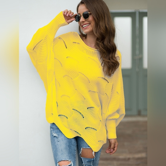 Lantern Glow Knit Top - Yellow - Picture 3 of 5